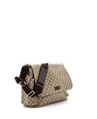 Pre-Owned Gucci Diaper Bag Gg Coated Canvas