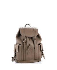 Pre-Owned Gucci Large Double Pocket Belt Backpack Jumbo Gg Embossed Leather