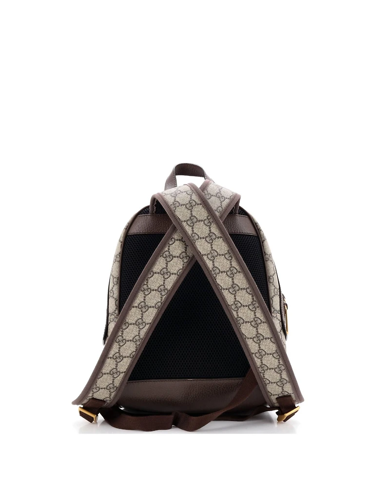 Pre-Owned Gucci Small Ophidia Backpack Gg Coated Canvas and Leather