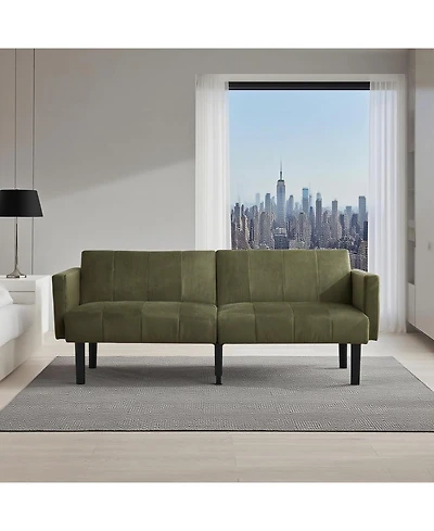gaomon 75.5" Linen Flannel Double Sofa Bed
