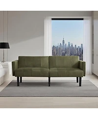 gaomon 75.5" Linen Flannel Double Sofa Bed
