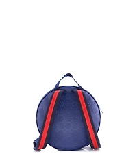 Pre-Owned Gucci Children's Round Zip Backpack Embossed Leather