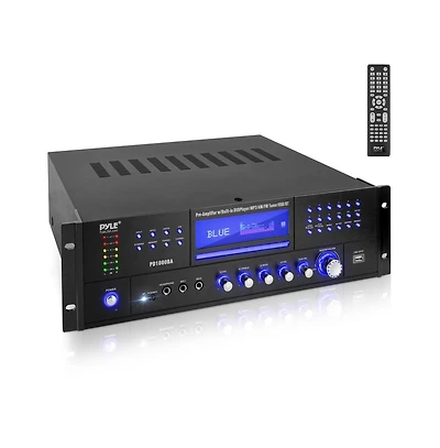 Pyle 4-Channel Bluetooth Home Theater Amplifier Receiver with Cd/Dvd Player (PD1000BA)