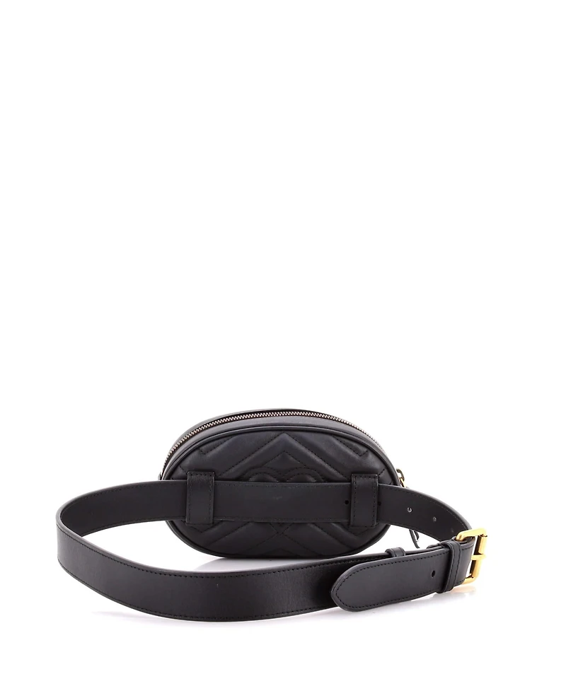 Pre-Owned Gucci Gg Marmont Belt Bag Matelasse Leather