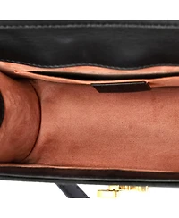 Pre-Owned Gucci Mini Sylvie Top Handle Bag Crystal Embellished Satin