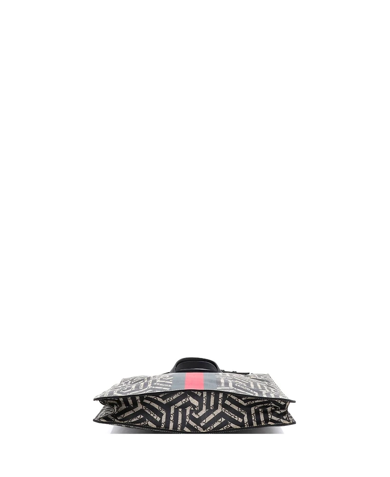 Pre-Owned Gucci Convertible Soft Open Tote Caleido Gg Coated Canvas