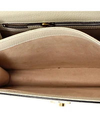 Pre-Owned Gucci Small Ophidia Flap Top Handle Bag Leather