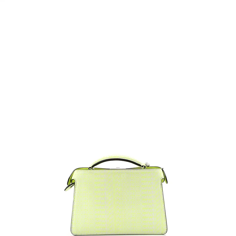 Pre-Owned Fendi x Marc Jacobs Peekaboo ISeeU XCross Bag Printed Logo Embossed Leather
