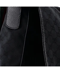 Pre-Owned Gucci Medium Web Strap Flap Messenger Gg Canvas