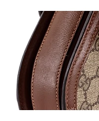 Pre-Owned Gucci Mini Horsebit 1955 Belt Bag Gg Coated Canvas with Leather