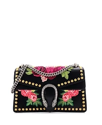 Pre-Owned Gucci Medium Dionysus Bag Embroidered Studded Leather