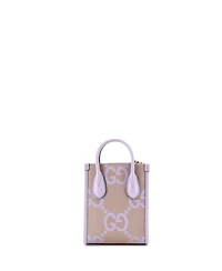 Pre-Owned Gucci Mini Vertical Tote Jumbo Gg Canvas