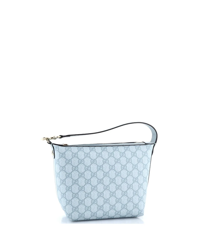 Pre-Owned Gucci Super Mini Ophidia Zip Shoulder Bag Gg Coated Canvas