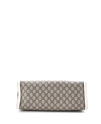 Pre-Owned Gucci Medium Padlock Chain Tote Gg Coated Canvas with Leather