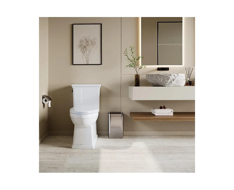 gaomon One Piece Toilet for Bathroom, Elongated Toilet with Left-Hand Trip Lever, Dual Flush 0.8/1.28 Gpf, Soft-Close Seat