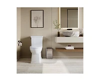 gaomon One Piece Toilet for Bathroom, Elongated Toilet with Left-Hand Trip Lever, Dual Flush 0.8/1.28 Gpf, Soft-Close Seat