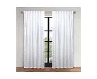 Superior Leaves Machine Washable Room Darkening Blackout Curtains with Back Tabs