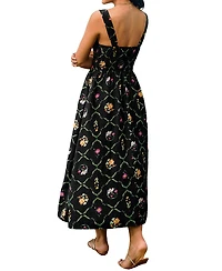 Cupshe Women's Bold Statement Floral Midi Beach Dress