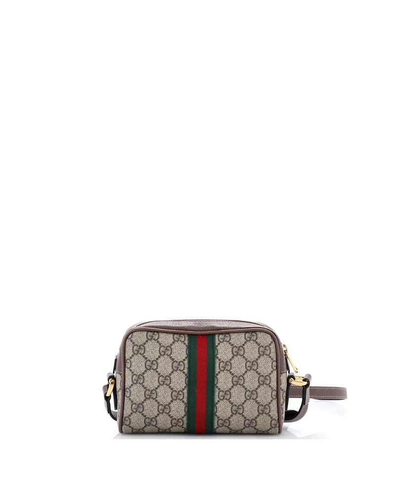 Pre-Owned Gucci Mini Ophidia Shoulder Bag Gg Coated Canvas