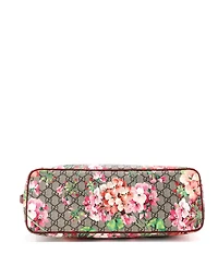 Pre-Owned Gucci Large Convertible Zip Tote Blooms Print Gg Coated Canvas