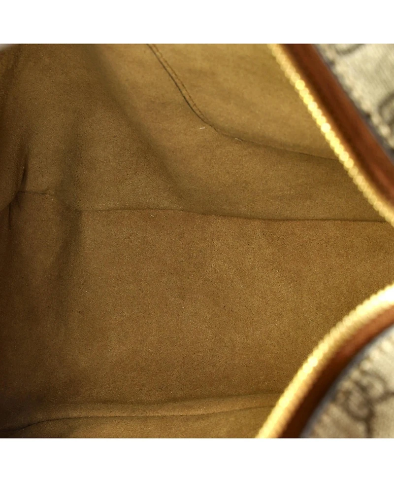 Pre-Owned Gucci Large Chain Hobo Gg Coated Canvas