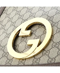 Pre-Owned Gucci Medium Blondie Nm Flap Shoulder Bag Leather