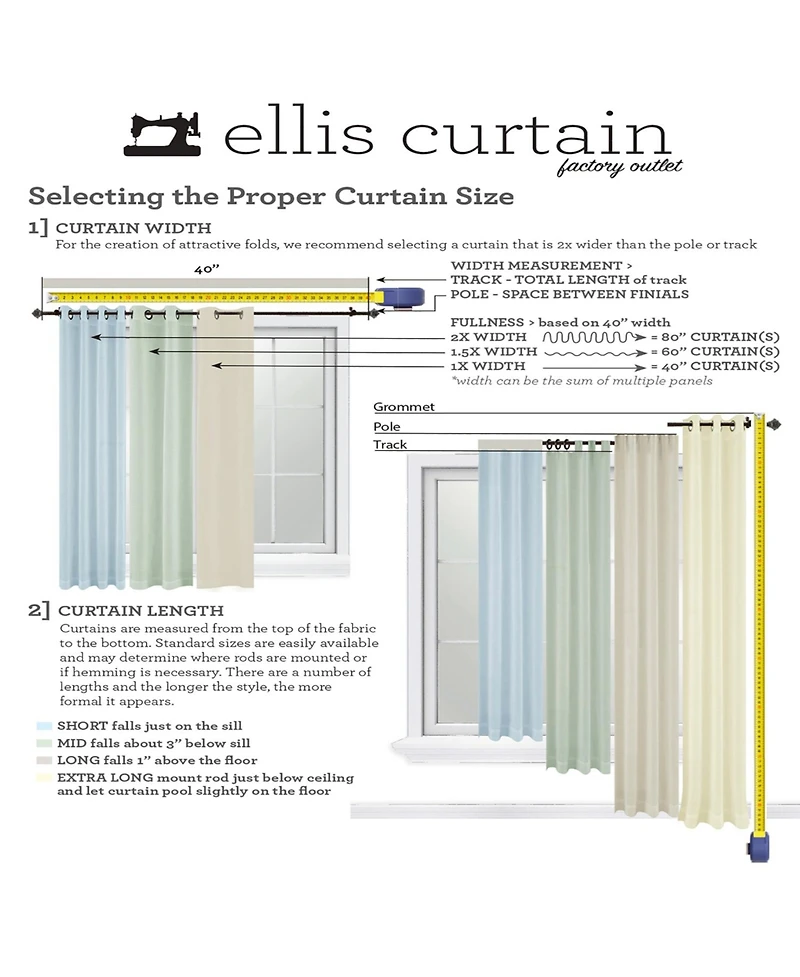 Ellis Curtain 100% Polyester Brissac Colrful Jacobean Pattern Grommet Curtain Panel Lined 50"