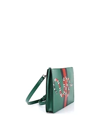 Pre-Owned Gucci Large Messenger Bag Snake Printed Leather