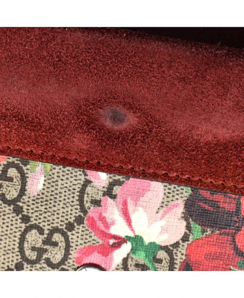 Pre-Owned Gucci Super Mini Dionysus Bag Blooms Print Gg Coated Canvas