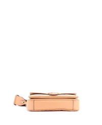 Pre-Owned Gucci Medium Gg Marmont Monochrome Flap Bag Matelasse Leather