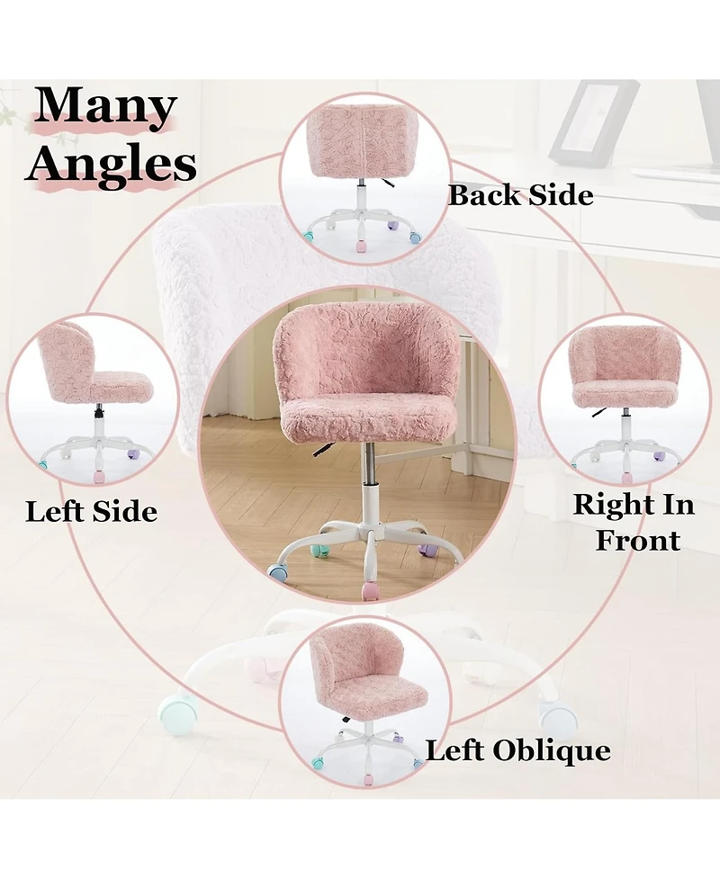 Rainsken Faux Fur Office Chair