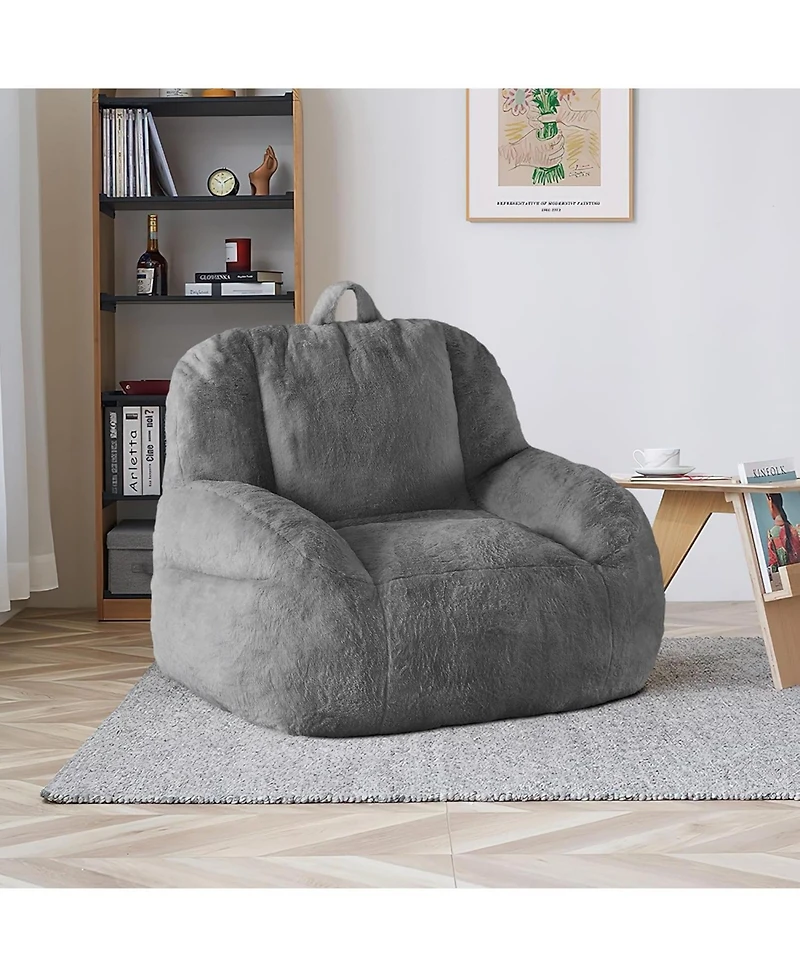 gaomon Large Bean Bag Chair with Filling, Soft Floor Sofa for Living Room and Bedroom