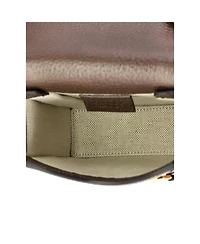 Pre-Owned Gucci Mini Horsebit 1955 Crossbody Bag Jumbo Gg Canvas