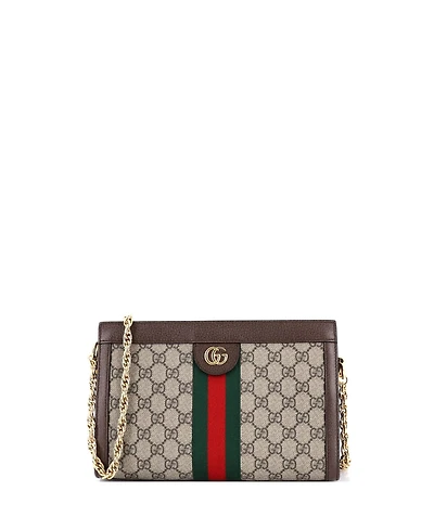 Pre-Owned Gucci Ophidia Chain Shoulder Bag Gg Coated Canvas