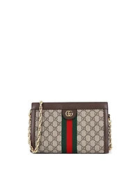 Pre-Owned Gucci Ophidia Chain Shoulder Bag Gg Coated Canvas