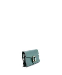 Pre-Owned Gucci Small Dionysus Chain Wallet Leather with Embellished Detail