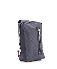 Pre-Owned Gucci Small Soft Zip Sling Bag Gg Coated Canvas
