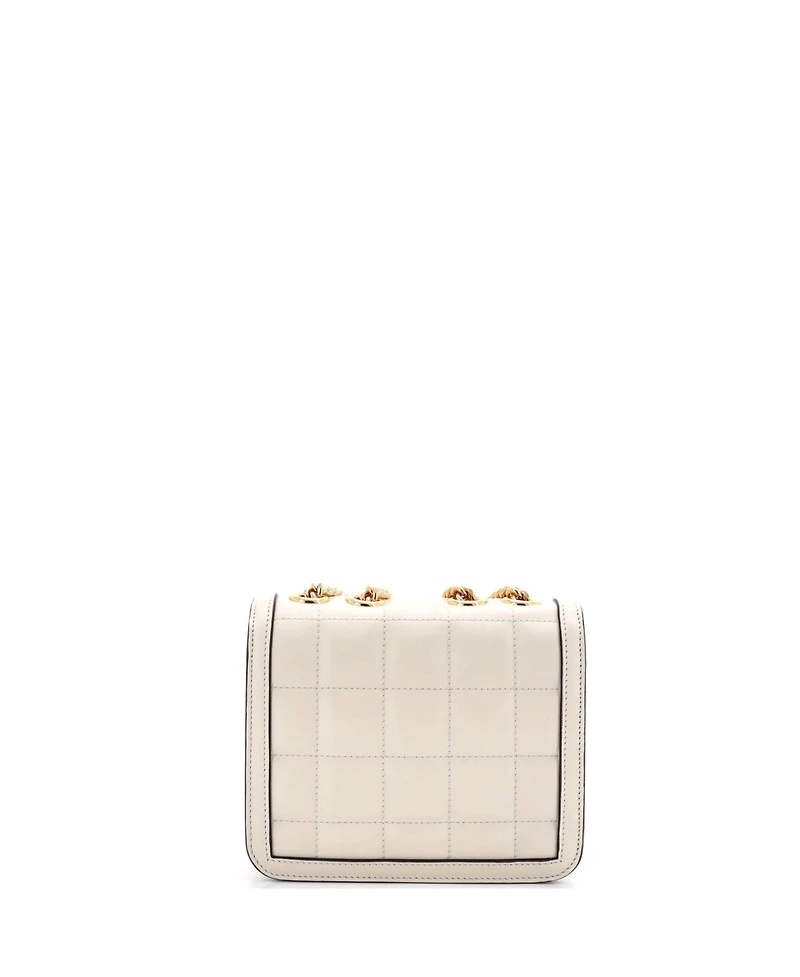 Pre-Owned Gucci Mini Deco Chain Flap Bag Mixed Matelasse Leather