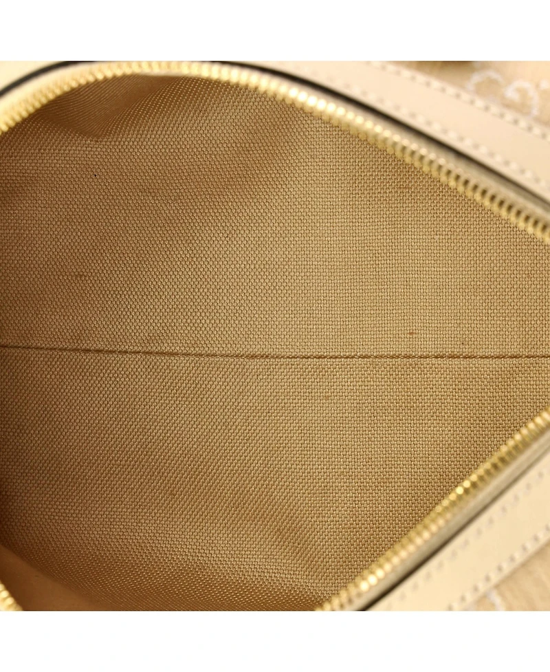 Pre-Owned Gucci Small Ophidia Convertible Boston Bag Gg Denim
