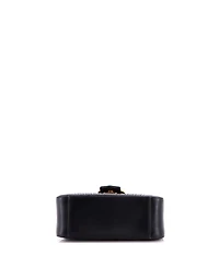 Pre-Owned Gucci Mini Gg Marmont Top Handle Flap Bag Matelasse Leather