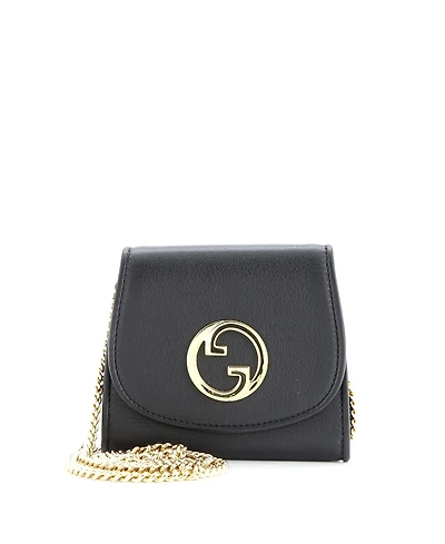 Pre-Owned Gucci Medium Blondie Nm Wallet on Chain Leather