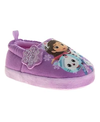 Gabby's Dollhouse Girls' Dual-Size Plush Slip-On Slippers – Cozy, Warm, Soft Indoor Wear with Fun Character Design