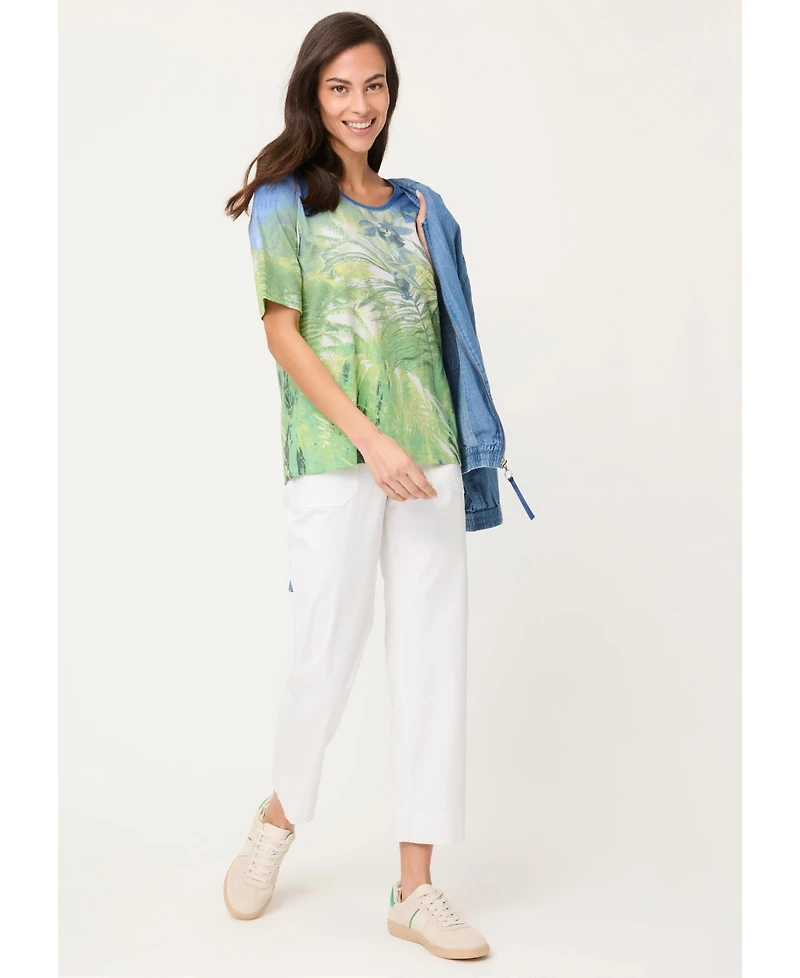 Olsen Women's Botanical Print T-Shirt