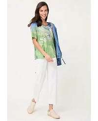 Olsen Women's Botanical Print T-Shirt