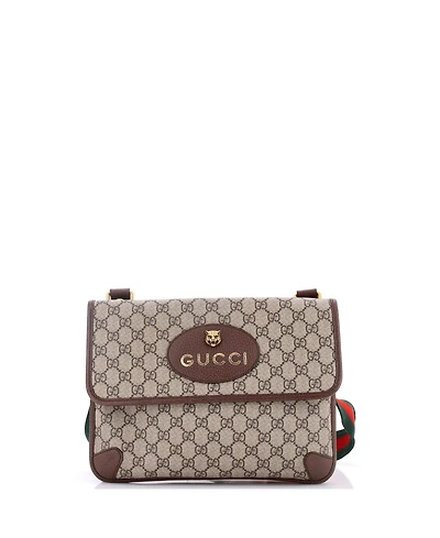 Pre-Owned Gucci Medium Neo Vintage Flap Messenger Gg Coated Canvas