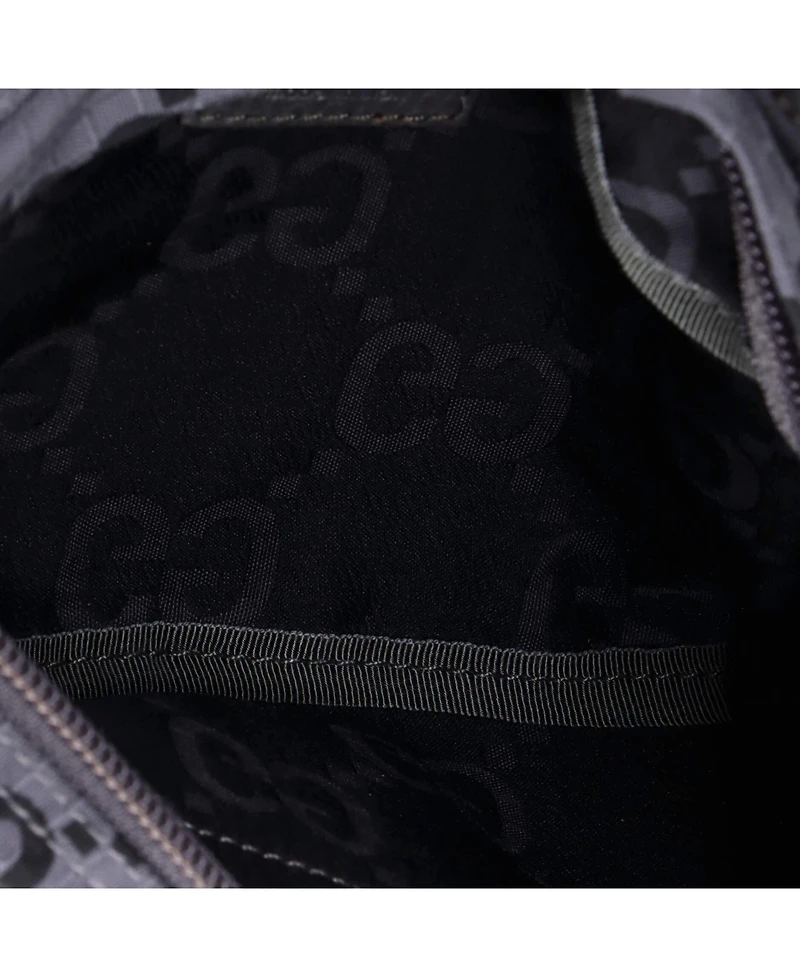 Pre-Owned Gucci Ripstop Belt Bag Gg Nylon and Leather