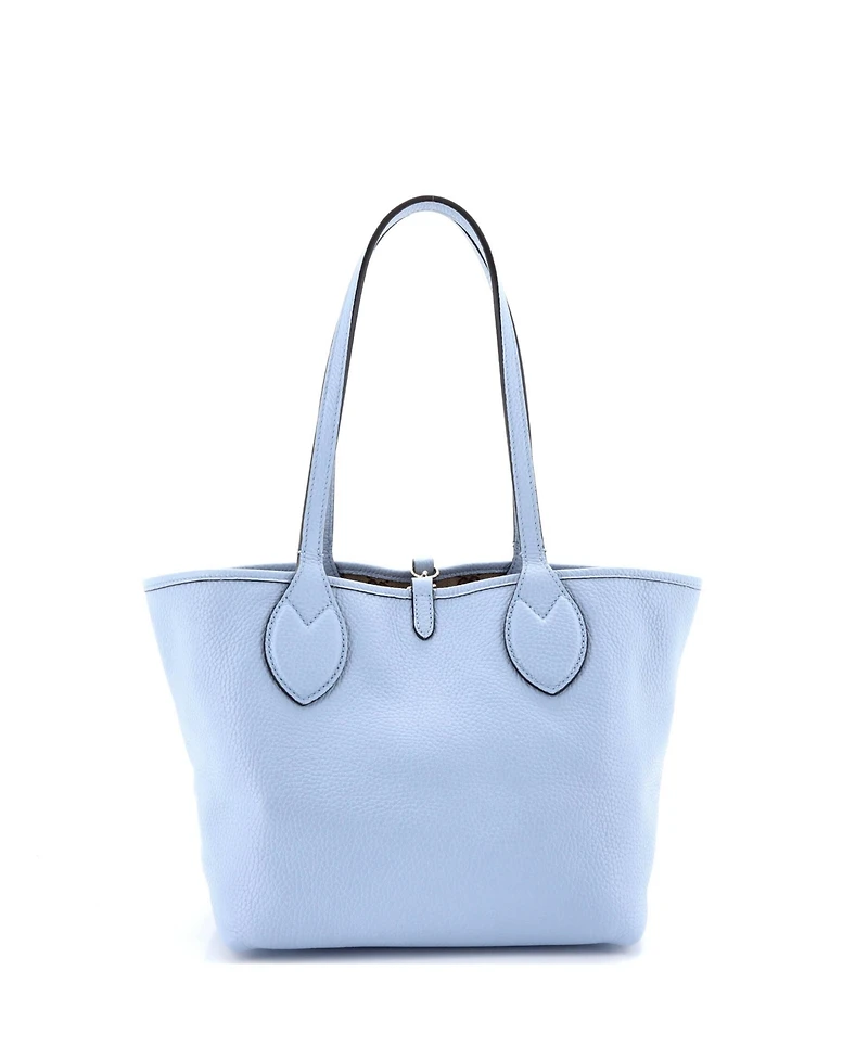 Pre-Owned Gucci Small Reversible Totissima Shopping Tote Leather and Gg Canvas