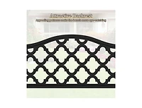 50.5 Inch Patio Bench with Curved Armrests for 2-3 People-Black