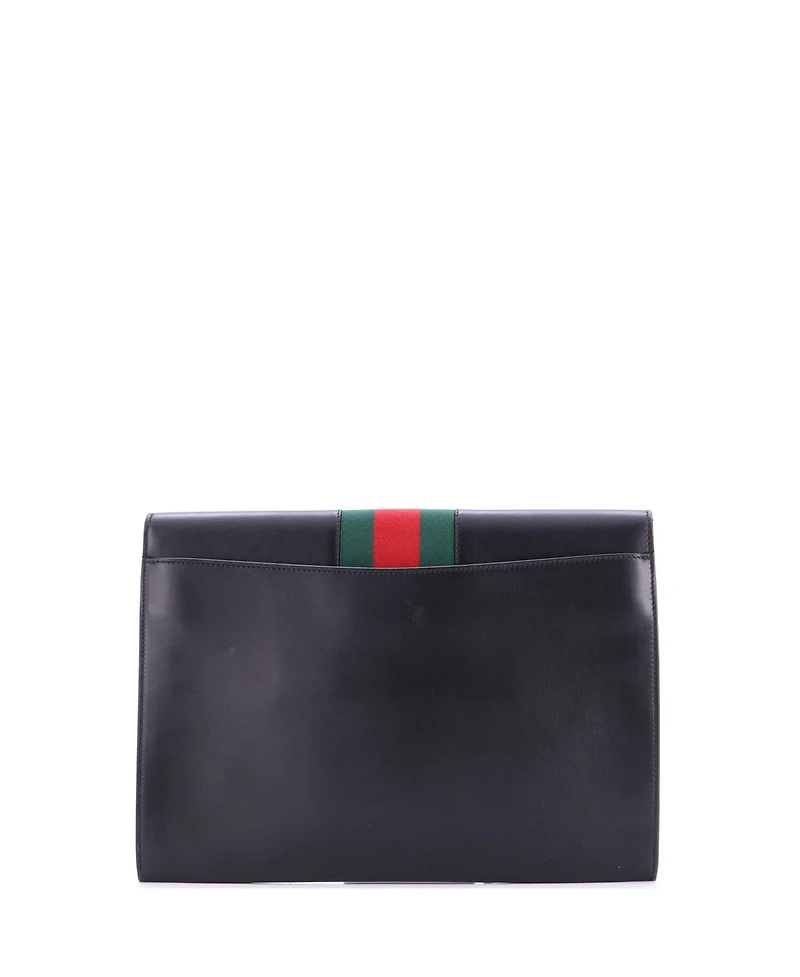 Pre-Owned Gucci Maxi Sylvie Clutch Leather