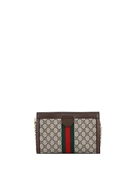 Pre-Owned Gucci Small Ophidia Chain Shoulder Bag Gg Coated Canvas